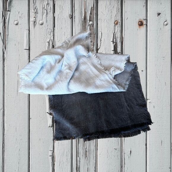 Accessories - Ombre Greys - Cozy - Outdoor - Warm - Winter Scarf 88"x20"